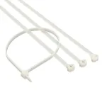 Хомут P6.6 с двойным замком, белый 2,5x100