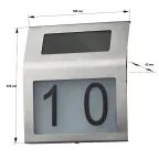 Номер дома с подсветкой, на солнечной батарее, 2LED (48/576) ERAFS048-09