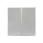 Валенсия лицевая панель выключателя 2-кл. 10А сталь