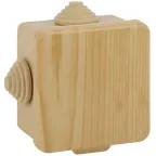 Коробка распаячная открытой установки КОР (сосна) 80х80х50мм с гермовводами 7 вх. IP54 (32/1152)