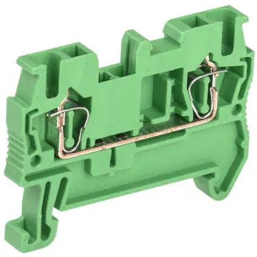 Клемма пружинная КПИ 2в-2,5 31А зеленый