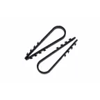 Дюбель-хомут нейлоновый 19-25 мм, круглый, черный (100 шт/уп)