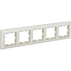 BRITE Рамка 5 постов РУ-5-Бр бежевый/жемчуг IEK