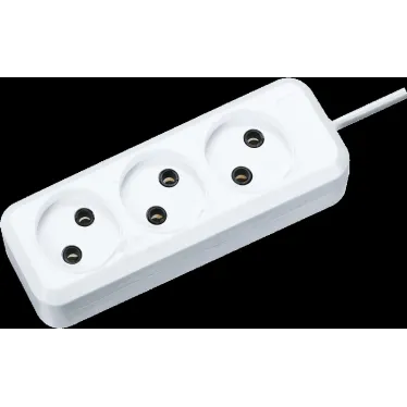 Удлинитель Navigator 71 449 NPE-S1-03-300-X-2x0.75 без заземления 3 гн. 3м 6А ПВС 2х0.75