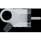 Вилка Navigator 61 361 NCA-PL03-16A-E-WH угловая с заземлением белая