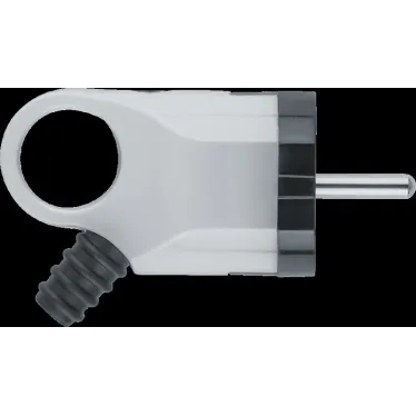 Вилка Navigator 61 361 NCA-PL03-16A-E-WH угловая с заземлением белая