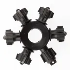                  Разветвитель ERAPS-OR для гирлянд IP65 круговой 6 гнезд черный
               