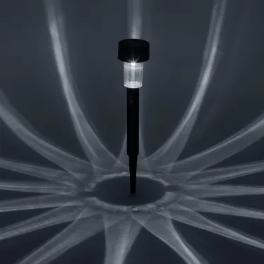 Садовый светильник на солнечной батарее, пластик, черный, 30 см SL-PL30