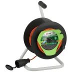 Удлинитель силовой RP-1e-3х0.75-30m на пластиковой катушке c заземлением 1 розетка 30м ПВС 3х0,75мм2