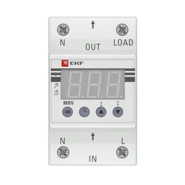 Реле напряжения с дисплеем MRV 25A PROxima