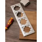 Валенсия Рамка 4-местная жемчуг