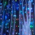 Гирлянда занавес LED мультиколор плавная смена цвета 1.5х1.5м IP44