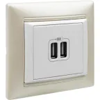 VALENA Рамка 1 пост белая/серебро