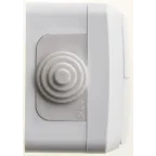 ЭТЮД Выключатель двухклавишный наружный IP44 серый