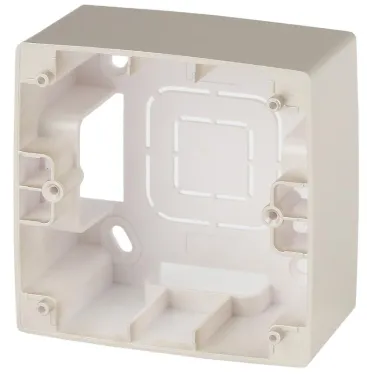 Коробка накладного монтажа 1 пост, Эра12, шампань (20/200/1600) 12-6101-04