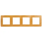 Рамка на 4 поста, Эра12, ольха, 12-5004-07