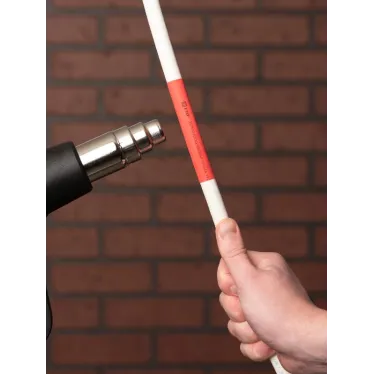 Трубка термоусаживаемая ТУТ нг 16/8 красная в отрезках по 1м PROxima