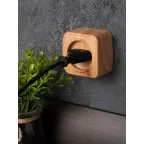 Розетка 1-местная ОП Минск 10А без заземления светлое дерево