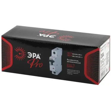 Выключатель автоматический PRO NO-901-51 ВА47-63 1P 20А кривая C 6кА ЭРА
