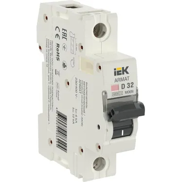 ARMAT Выключатель автоматический однополюсный D 32А M06N