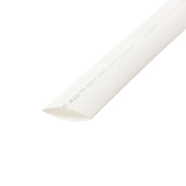 Термоусаживаемая трубка 22,0 11,0 мм, белая, упаковка 10 шт. по 1 м, REXANT