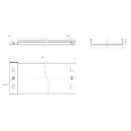 Лоток неперфорированный металлический 35х200х3000-0.8 мм (12м)