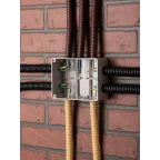 Коробка распаячная КМР-050-041 пылевлагозащитная 10 мембранных вводов уплотнительный шнур (150х110х70) PROxima