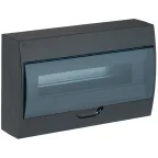 Щит распределительный навесной ЩРн-П-18 пластиковый черный IP41 LIGHT