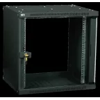 Шкаф LINEA WE 6U 550x350мм дверь стекло черный