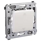 Avanti Переключатель одноклавишный в стену, ''Белое облако''