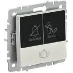 BRITE Кнопка звонка с индикацией для отелей 10А ВС10-1-9-БрЖ жемчуг IEK