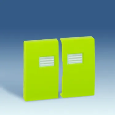 Клавиша двойная для выключателя с подсветкой, S44A, фисташковый