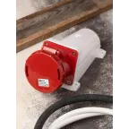 Розетка кабельная 63А 3Р+РЕ+N IP67 на поверхность 380В 135