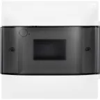 Practibox S Пластиковый щиток Встраиваемый (ЩРв-П) (в полые стены) 1X6 Дымчатая дверь