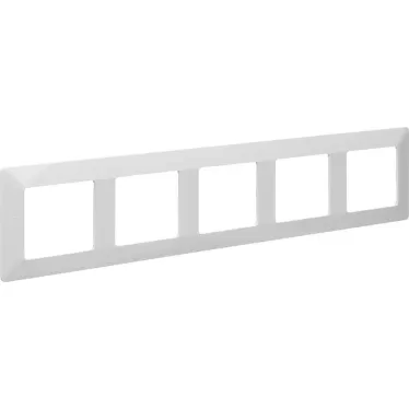Valena LIFE Рамка 5 постов белая универсальная