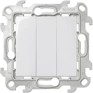 Выключатель трехклавишный, белый