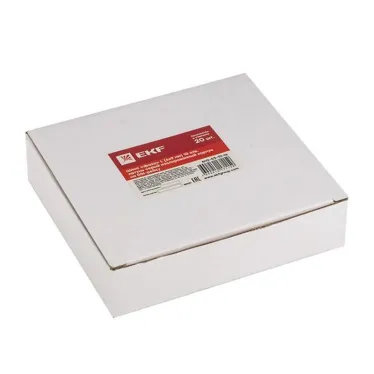 Шина фаза L 6х9мм 10 отверстий латунь серый изолированный корпус на DIN-рейку PROxima