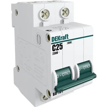 Выключатель автоматический двухполюсный 20А С ВА-101 4.5кА