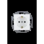 15 Розетка с заземлением со шторками 16А 250В винтовой зажим белый