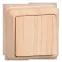 ОКТАВА Выключатель одноклавишный наружный сосна 10A
