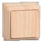 ОКТАВА Выключатель одноклавишный наружный сосна 10A