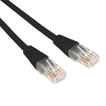 Патч-корд U/UTP, CAT 5e, RJ45-RJ45, 26AWG, LSZH, черный, 0,5м,