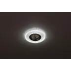 Светильник точечный декоративный cо светодиодной подсветкой, прозрачный DK LD1 WH ЭРА