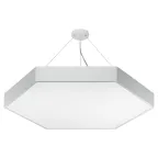                  Светильник LED Geometria Hexagon SPO-121-W-40K-038 38Вт 4000K 4000Лм IP40 600х80 белый подвесной драйвер внутри
               
