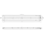 Светильник светодиодный SPO-920-9-65K-038 38Вт 6500К 3990Лм 1195х180х40 матовый с равномерной засветкой