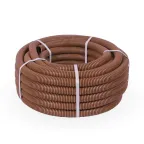 Труба гофрированная ПВХ легкая 350 Н бук с/з d32 мм (25 м/уп) Промрукав