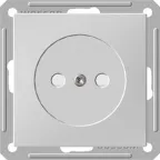 W59 Розетка скрытая без заземления в рамку белая