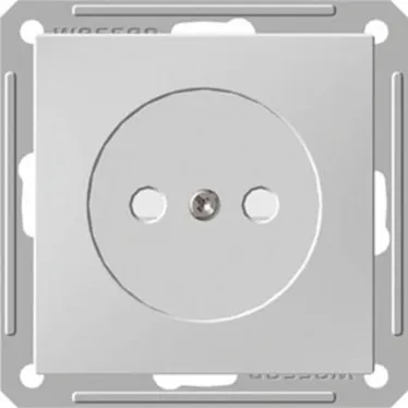 W59 Розетка скрытая без заземления в рамку белая