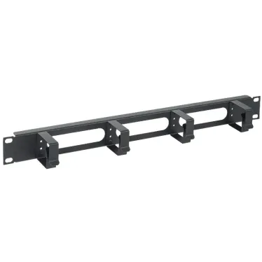 Органайзер кабельный 19 дюйм 1U 4 кольца черный