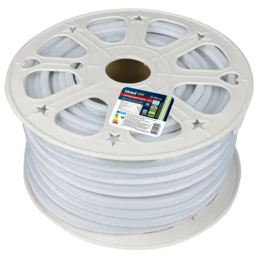 Лента светодиодная ULS-N21-2835-120LED/m-8mm-IP67-220V-8W/m-50M-GREENбобина